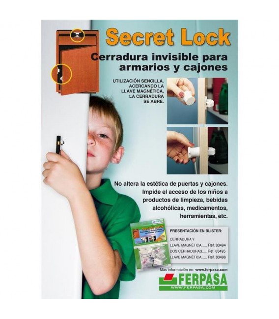 Cerradura invisible y llave