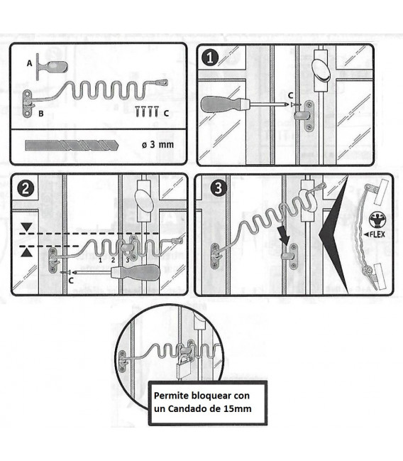 RETENEDOR DE VENTANAS CORVUS
