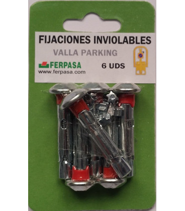 Fijaciones inviolables 6 Uds