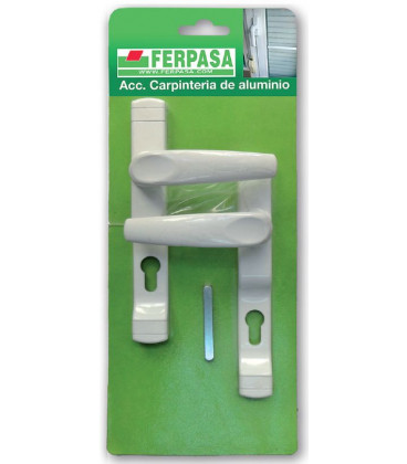 Manilla recuperable con placa y proteccion de cilindro (Jgo de 2)