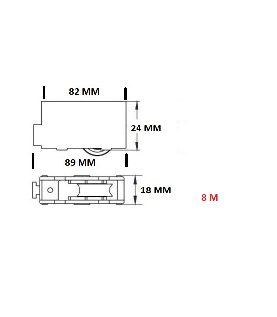 RODAMIENTO METALICO 8M
