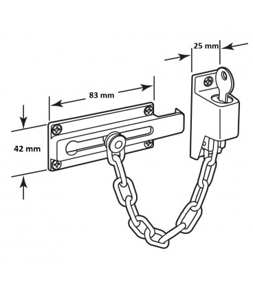 Cadena de seguridad con llave
