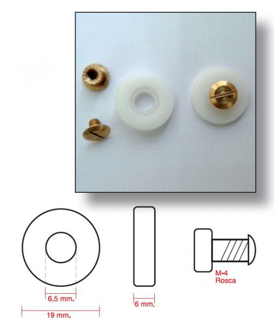 Rodamientos de Mampara Mod. Dux (4 Uds.)