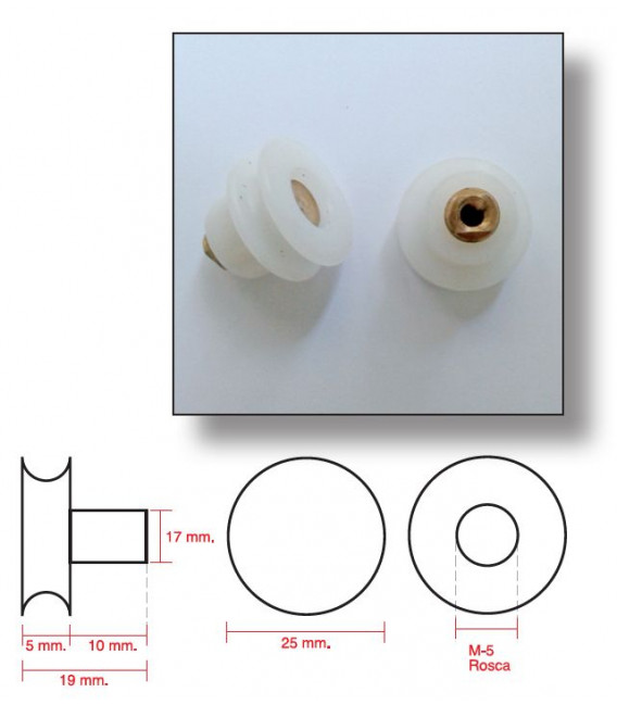 Rodamientos de Mampara Mod. Star (4 Uds.)