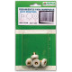 Rodamientos de Mampara Mod. Plain(4 Uds.)