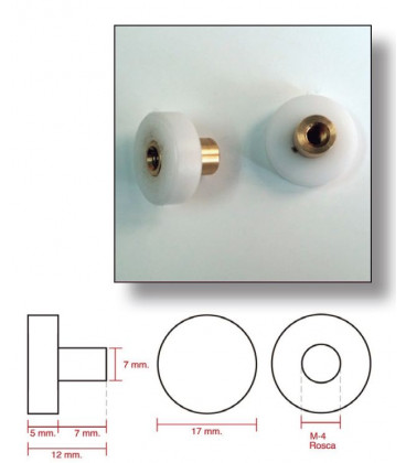 Rodamientos de Mampara Mod. Plain(4 Uds.)
