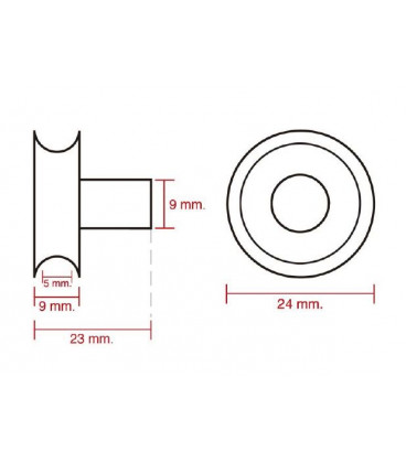 Rodamientos de Mampara Mod. Kasandra A (4 Uds.)
