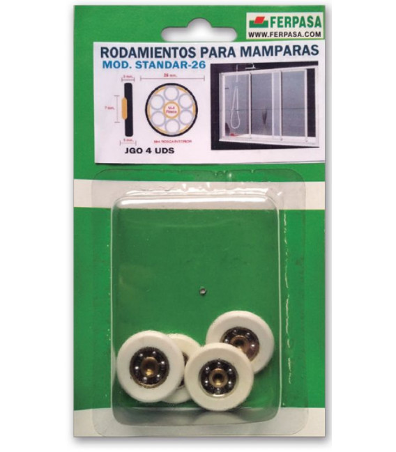 Rodamientos de Mampara Mod. Stan 26 (4 Uds.)