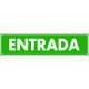Cartel Via de Evacuación "ENTRADA"