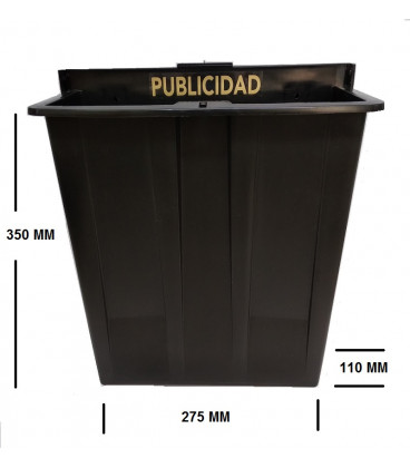 CESTA PUBLICIDAD POLIETILENO