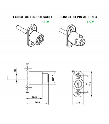 Cerradura de Ventanas PVC