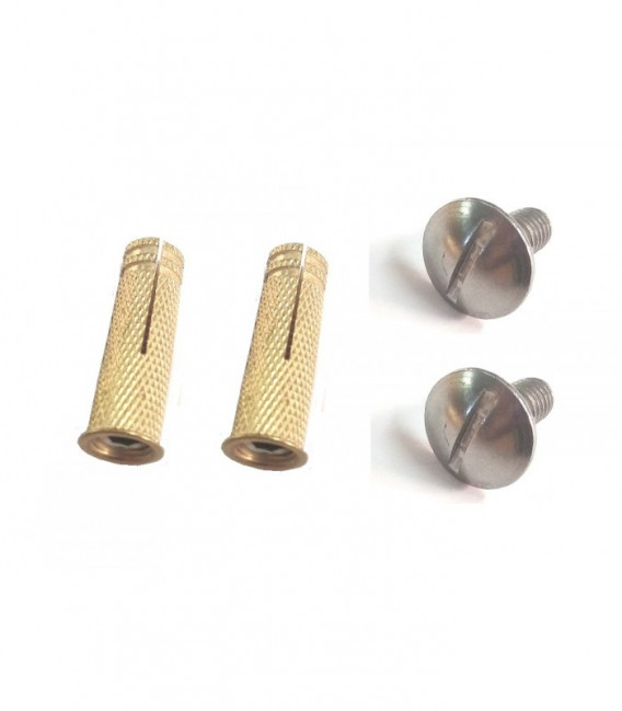 JGO. TACO Y TORNILOS INOX ANCLAJE LONA