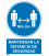 CARTEL DISTANCIA 2M