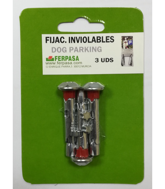 FIJACIONES INVIOLABLES DOG PARKING 3 UDS.