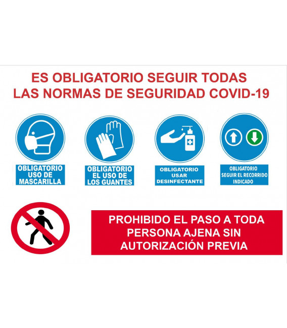 Cartel obligatorio control  temperatura