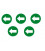 Pack de 5 SEÑAL ADH SUELO FLECHA VERDE