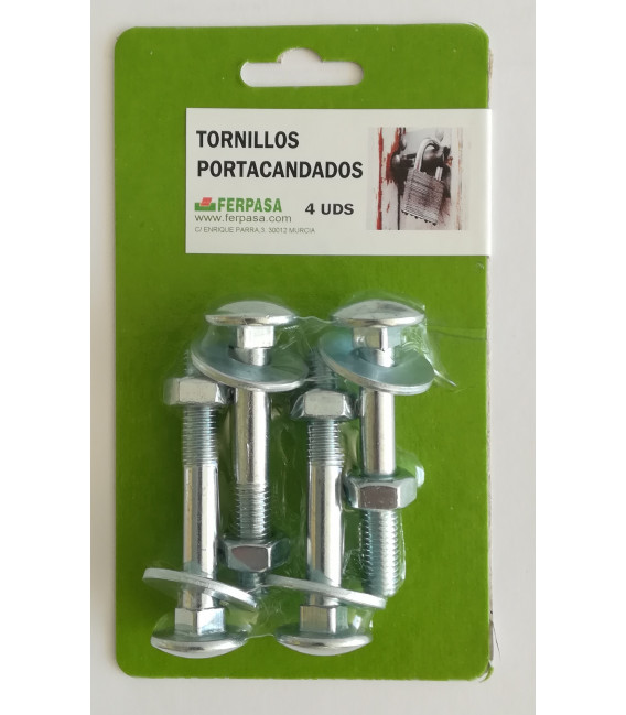 TORNILLOS PORTACANDADOS 4 UDS.