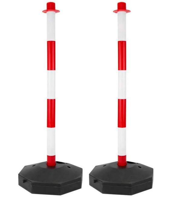 PACK 2 POSTE BALIZAMIENTO CON 5M DE CADENA