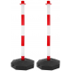 PACK 2 POSTE BALIZAMIENTO CON 5M DE CADENA