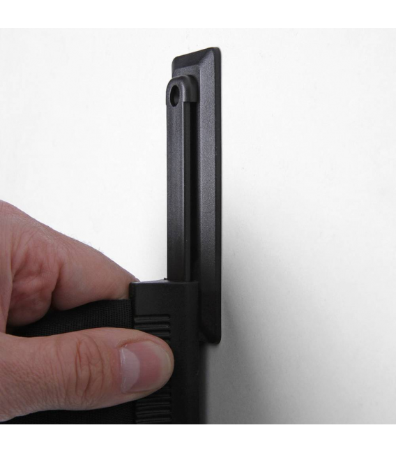 SOPORTE PARED C/CINTA EXTENSIBLE NEGRA