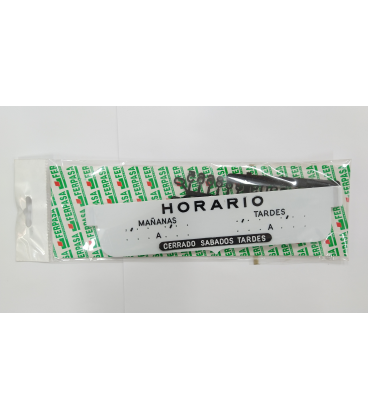 CARTEL HORARIO MOVIBLE