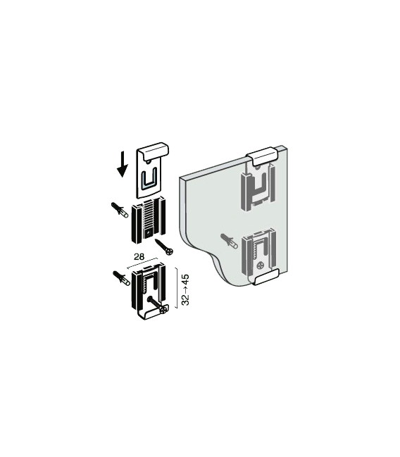 GRAPA PARA ESPEJO INOX