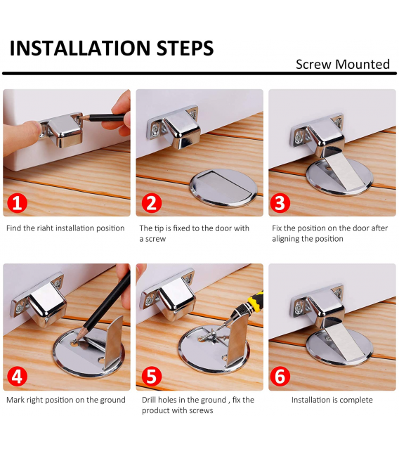 TOPE PUERTA MAGNÉTICO ABATIBLE