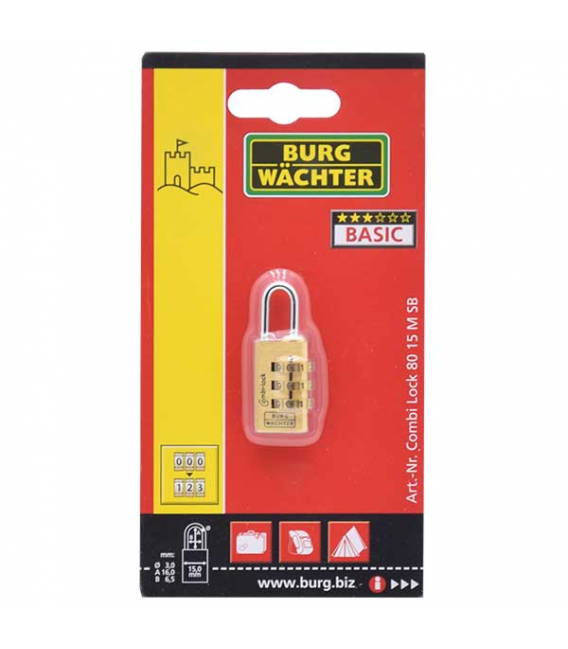 Candado Combi Lock 80 15 M SB