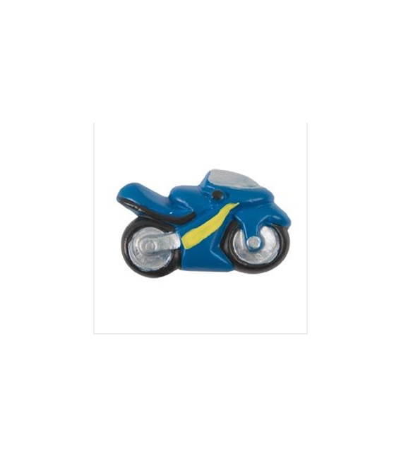 Pomo Tirador Moto Azul