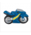 Pomo Tirador Moto Azul