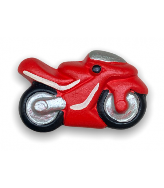 Pomo Tirador Moto Roja
