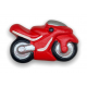 Pomo Tirador Moto Roja