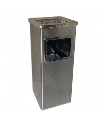 PAPELERA CENICERO CUADRADA MODELO SUPRA