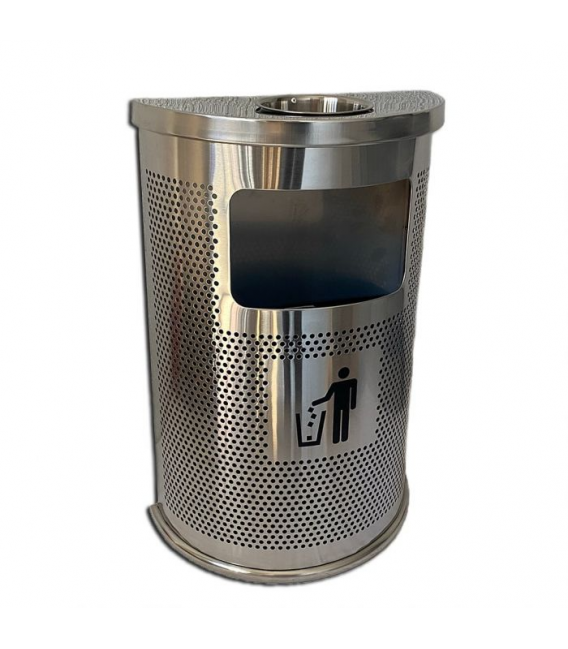 PAPELERA MODELO WAVE CON CENICERO