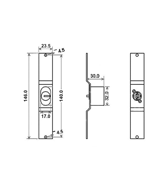 CERRADURA CIERRE EXTENSIBLE C/LLAVES DE SEGURIDAD