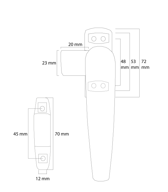 Manilla Cierre de Presión Reversible
