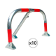 VALLA PARKING ZINCADA 66X29X46 (PACK 10 UDS.)