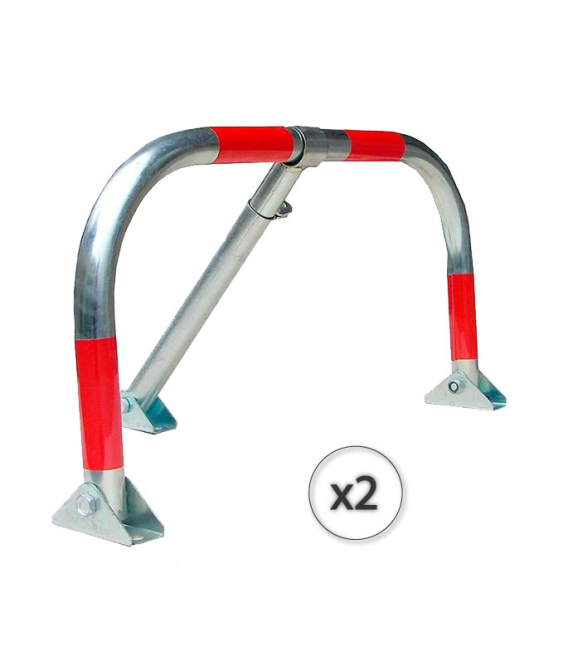 VALLA PARKING ZINCADA CON PORTACANDADO (PACK 2)