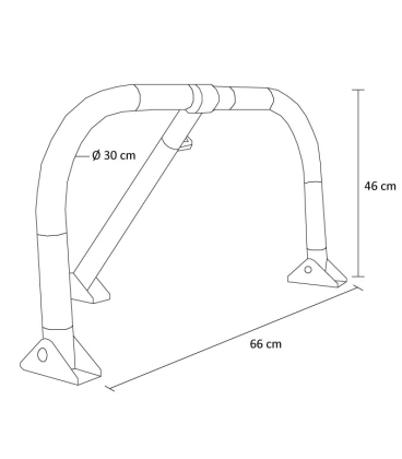 VALLA PARKING ZINCADA CON PORTACANDADO (PACK 2)
