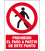Cartel Nº3018 PROHIBIDO A PARTIR DE ESTE PUNTO 29,7x21 CM