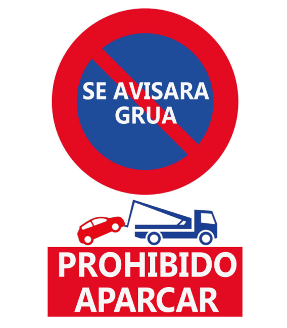CARTEL PROHIBIDO APARCAR