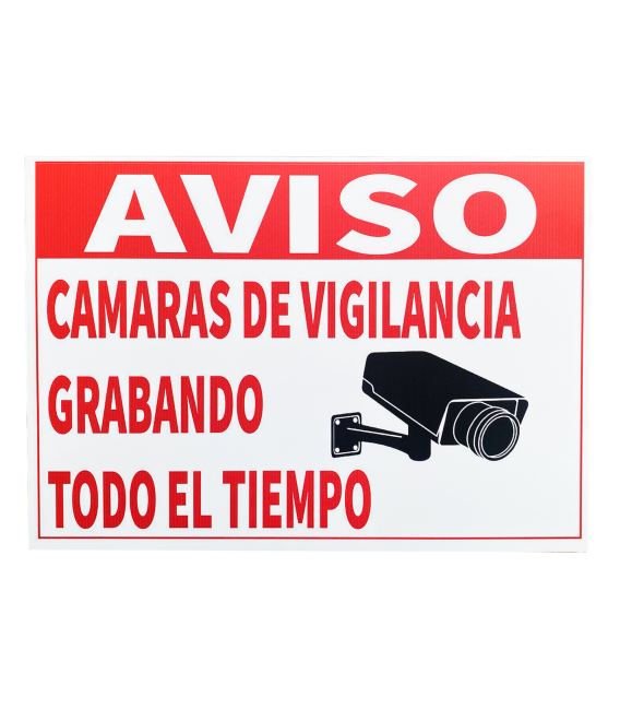 CARTEL AVISO CAMARAS VIGILANCIA