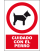 Cartel CUIDADO CON EL PERRO