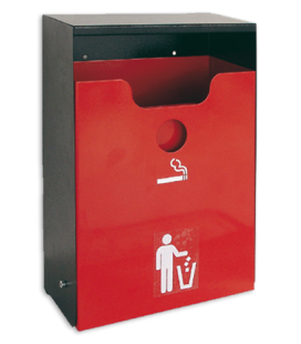 Papelera Quadra con Cenicero