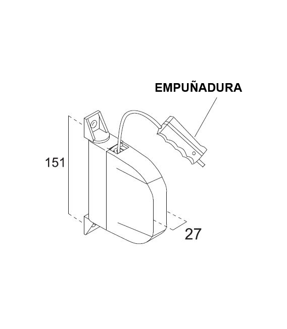 RECOGEDOR CORDÓN CON EMPUÑADURA