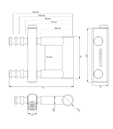 Candado de Seguridad Extensible