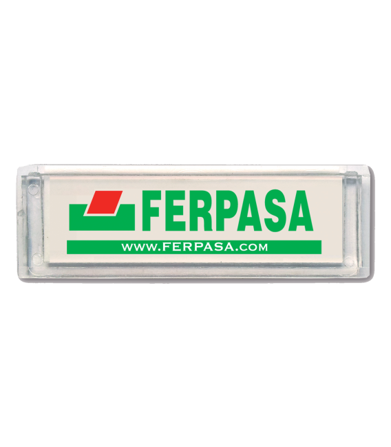 Marco Tarjetero de Plástico 62x20 mm