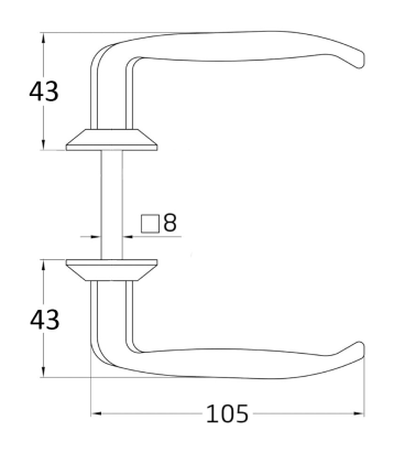 MANILLA PARA CANCELA  (JUEGO DE 2)