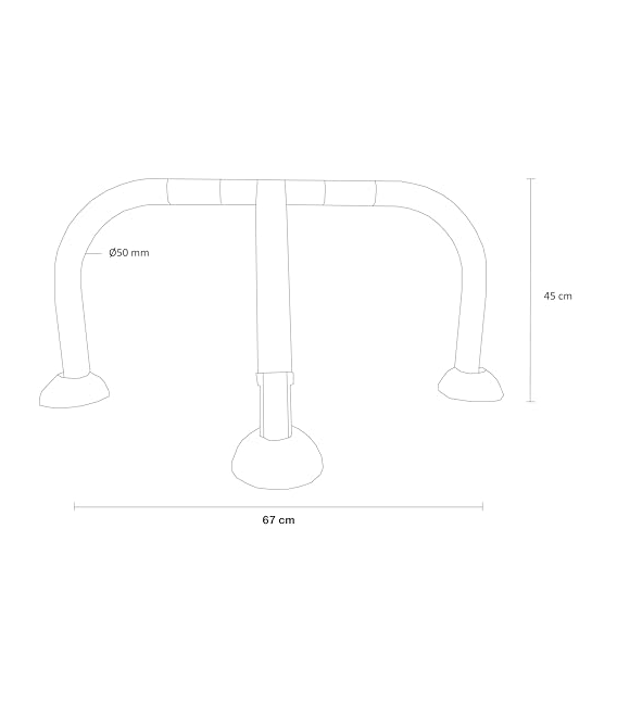 VALLA PARKING CON CERRADURA NEGRA