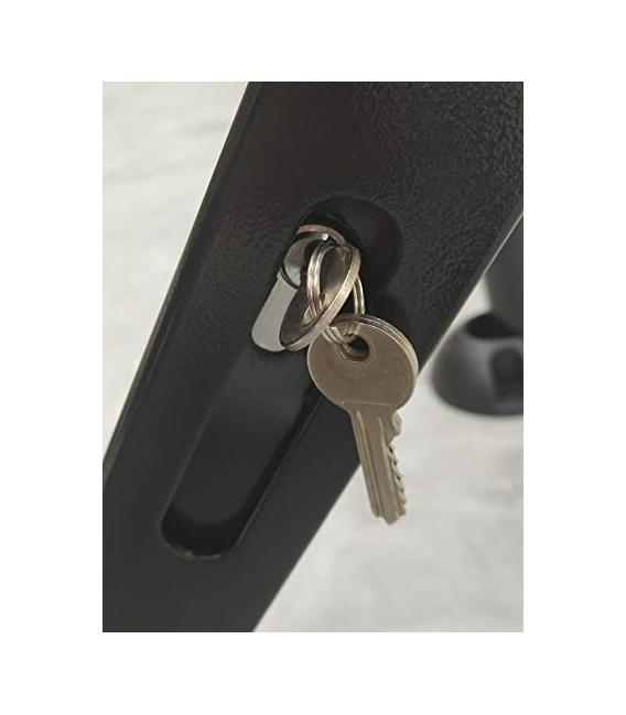 VALLA PARKING CON CERRADURA NEGRA